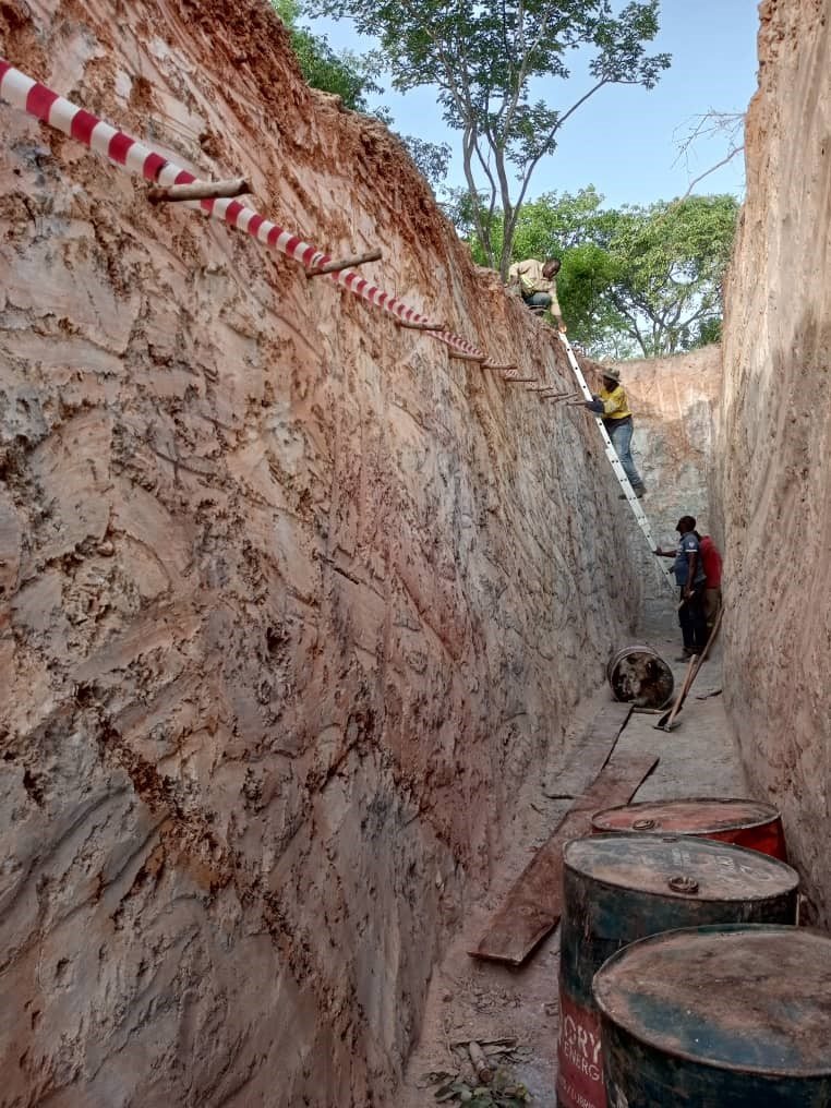 Trench exposure