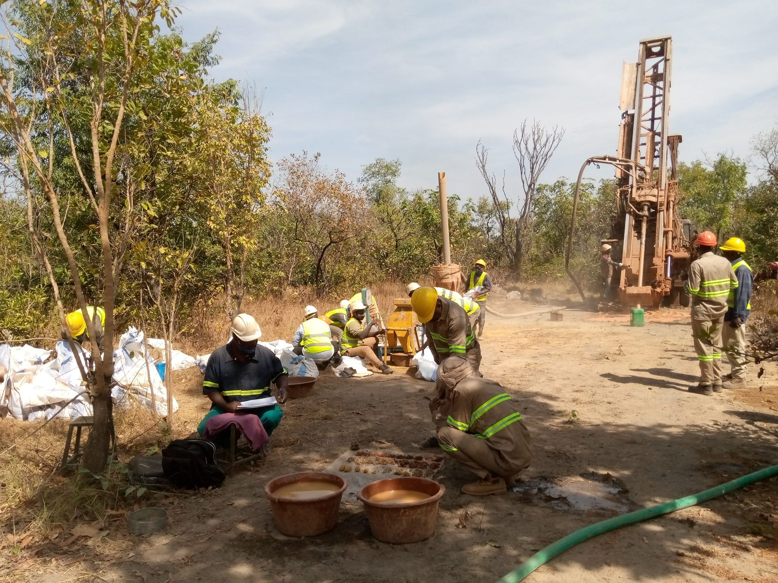 Compass Gold field and drill team in southern Mali
